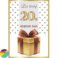 Voščilnica za 20 let - Darilo
